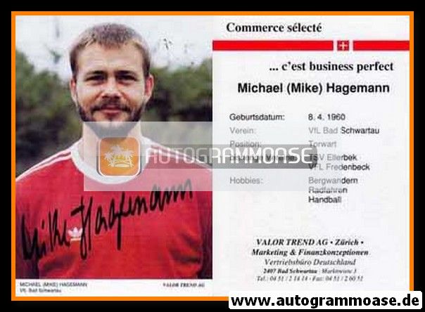 Autogramm Handball | VfL Bad Schwartau | 1990 | Michael HAGEMANN