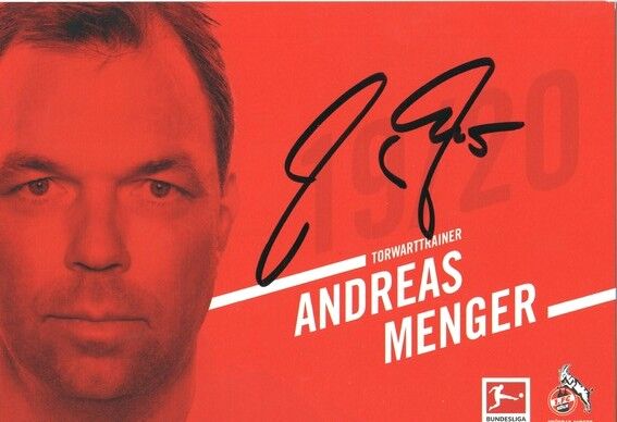 Autogramm Fussball | 1. FC Köln | 2019 | Andreas MENGER