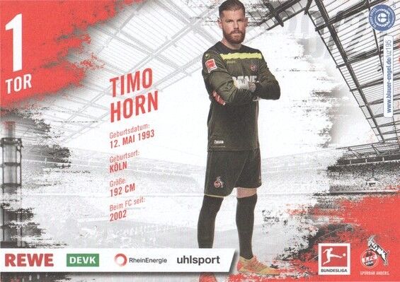 Autogramm Fussball | 1. FC Köln | 2020 | Timo HORN