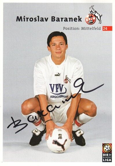 Autogramm Fussball | 1. FC Köln | 2000 | Miroslav BARANEK