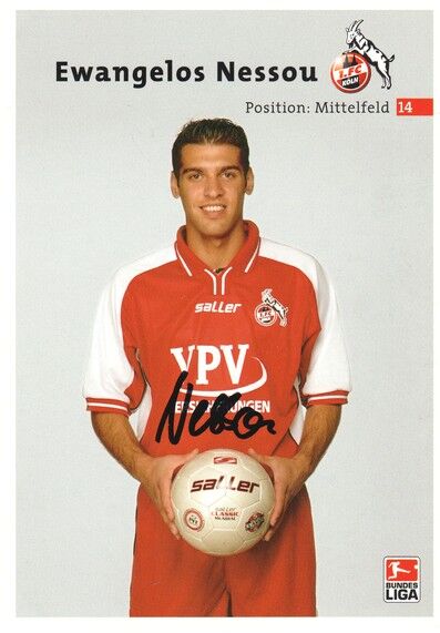 Autogramm Fussball | 1. FC Köln | 2002 | Ewangelos NESSOU