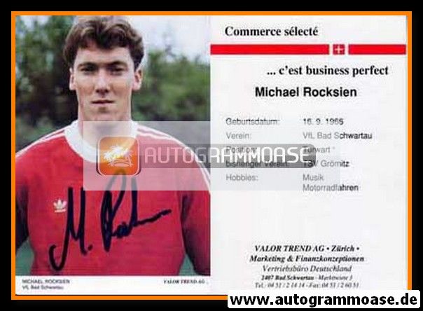 Autogramm Handball | VfL Bad Schwartau | 1990 | Michael ROCKSIEN
