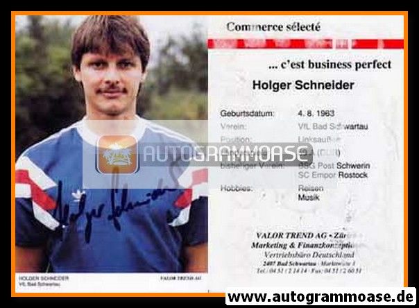 Autogramm Handball | VfL Bad Schwartau | 1990 | Holger SCHNEIDER