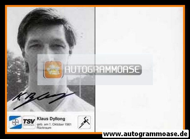 Autogramm Handball | TSV Bayer Dormagen | 1990er SW | Klaus DYLLONG