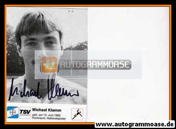 Autogramm Handball | TSV Bayer Dormagen | 1990er SW | Michael KLEMM