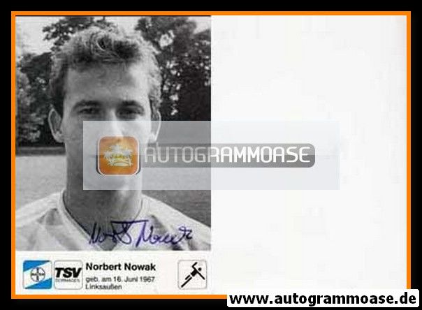 Autogramm Handball | TSV Bayer Dormagen | 1990er SW | Norbert NOWAK