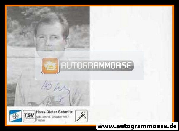 Autogramm Handball | TSV Bayer Dormagen | 1990er SW | Hans-Dieter SCHMITZ