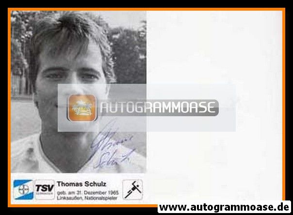 Autogramm Handball | TSV Bayer Dormagen | 1990er SW | Thomas SCHULZ