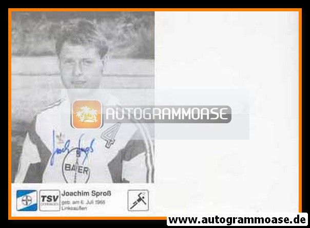 Autogramm Handball | TSV Bayer Dormagen | 1990er SW | Joachim SPROSS