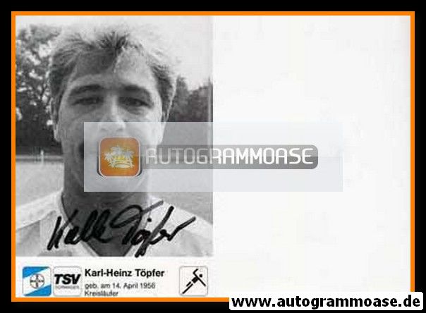 Autogramm Handball | TSV Bayer Dormagen | 1990er SW | Karl-Heinz TÖPFER
