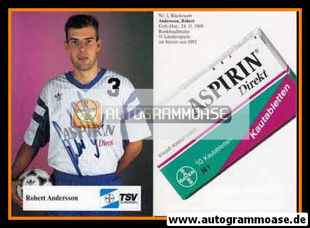 Autogramm Handball | TSV Bayer Dormagen | 1992 | Robert ANDERSSON