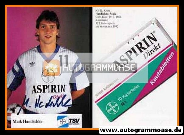 Autogramm Handball | TSV Bayer Dormagen | 1992 | Maik HANDSCHKE