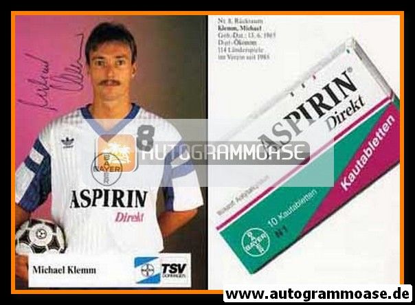 Autogramm Handball | TSV Bayer Dormagen | 1992 | Michael KLEMM