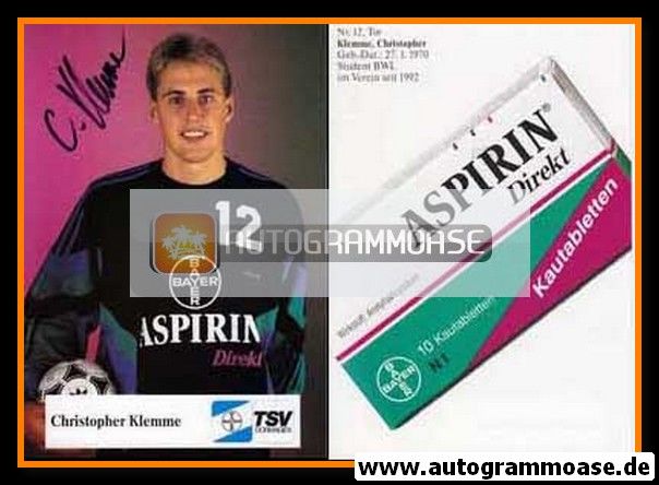 Autogramm Handball | TSV Bayer Dormagen | 1992 | Christopher KLEMME