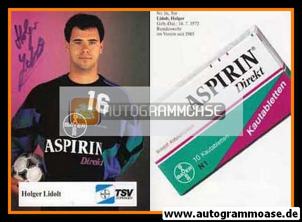 Autogramm Handball | TSV Bayer Dormagen | 1992 | Holger LIDOLT