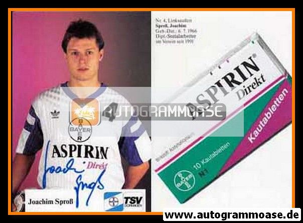 Autogramm Handball | TSV Bayer Dormagen | 1992 | Joachim SPROSS