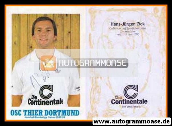 Autogramm Handball | OSC Thier Dortmund | 1987 | Hans-Jürgen ZICK