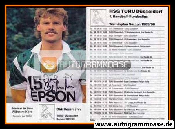 Autogramm Handball | HSG TURU Düsseldorf | 1989 | Dirk BESSMANN