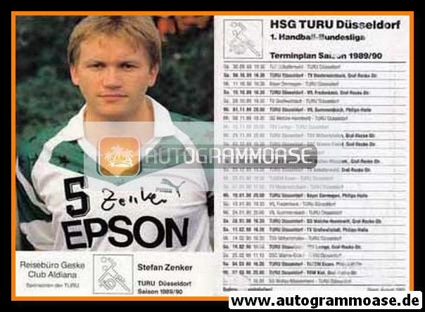 Autogramm Handball | HSG TURU Düsseldorf | 1989 | Stefan ZENKER