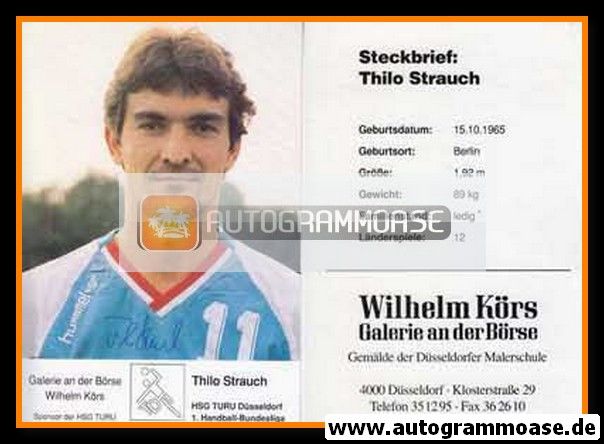 Autogramm Handball | HSG TURU Düsseldorf | 1992 | Thilo STRAUCH