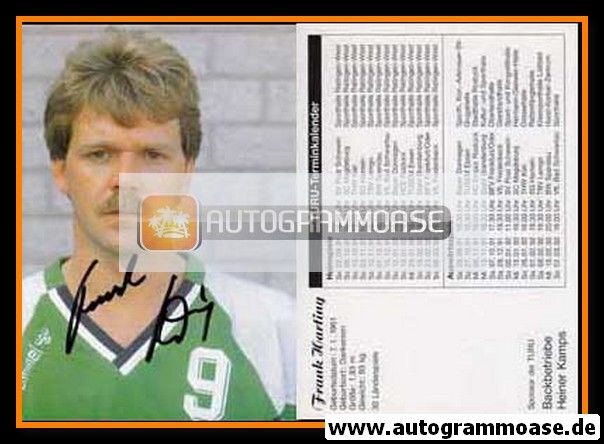 Autogramm Handball | HSG TURU Düsseldorf | 1991 | Frank HARTING
