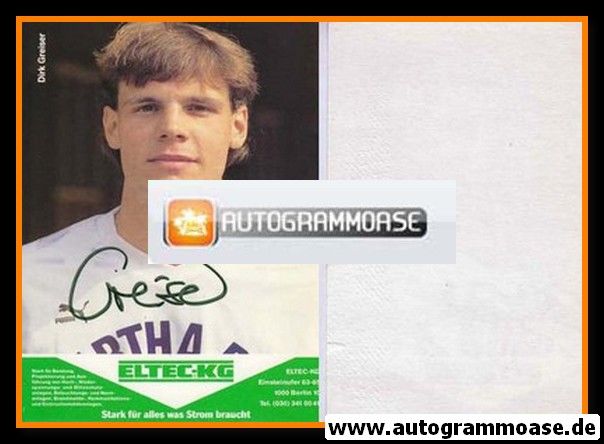 Autogramm Fussball | Hertha BSC Berlin | 1989 | Dirk GREISER