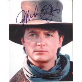 Autogramm Film (USA) | Michael J. FOX | 1990 Foto (Portrait Color XM) "Back To The Future"