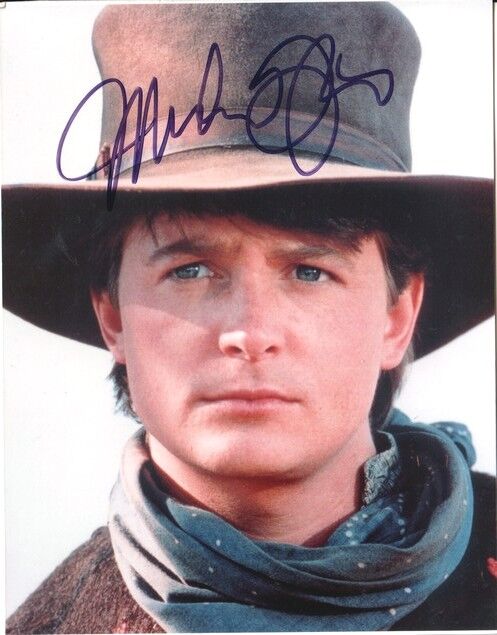 Autogramm Film (USA) | Michael J. FOX | 1990 Foto (Portrait Color XM) "Back To The Future"