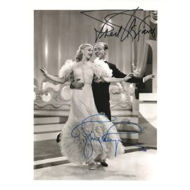 Autogramme Film (USA) | Fred ASTAIRE + Ginger ROGERS | 1936 Foto (Portrait SW XM) "Follow The Fleet"