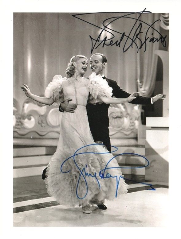 Autogramme Film (USA) | Fred ASTAIRE + Ginger ROGERS | 1936 Foto (Portrait SW XM) "Follow The Fleet"