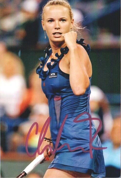 Autogramm Tennis (DK) | Caroline WOZNIACKI | 2010er Foto (Jubelszene Color XM)