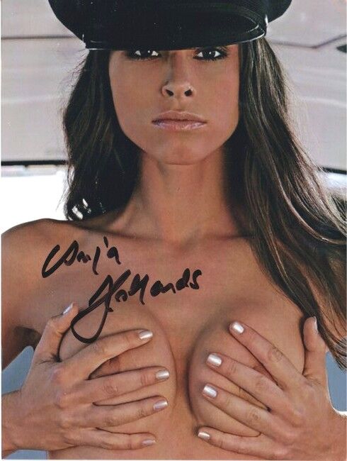 Autogramm Model | Anja HOLLANDS | 2007 Foto (Portrait Color XM) NACKT Playmate
