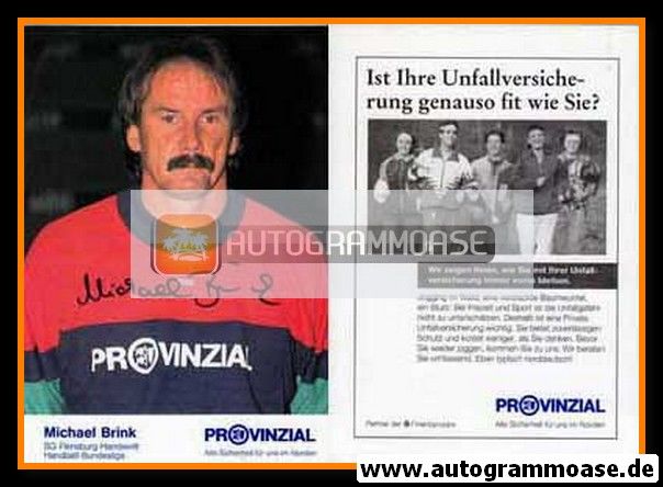 Autogramm Handball | SG Flensburg-Handewitt | 1993 | Michael BRINK