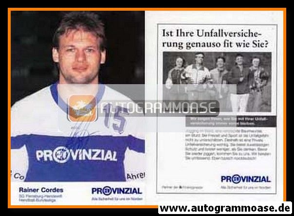 Autogramm Handball | SG Flensburg-Handewitt | 1993 | Rainer CORDES