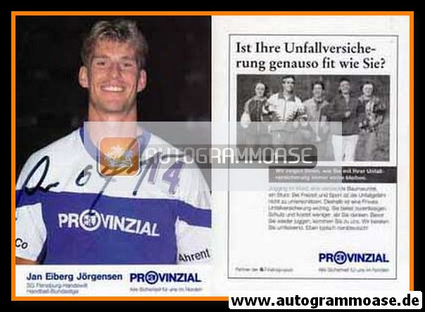Autogramm Handball | SG Flensburg-Handewitt | 1993 | Jan Eiberg JÖRGENSEN