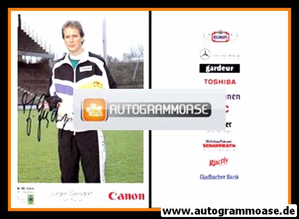 Autogramm Fussball | Borussia M&ouml;nchengladbach | 1991 | J&uuml;rgen GELSDORF