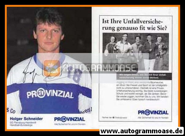 Autogramm Handball | SG Flensburg-Handewitt | 1993 | Holger SCHNEIDER