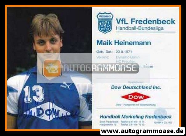 Autogramm Handball | VfL Fredenbeck | 1991 | Maik HEINEMANN