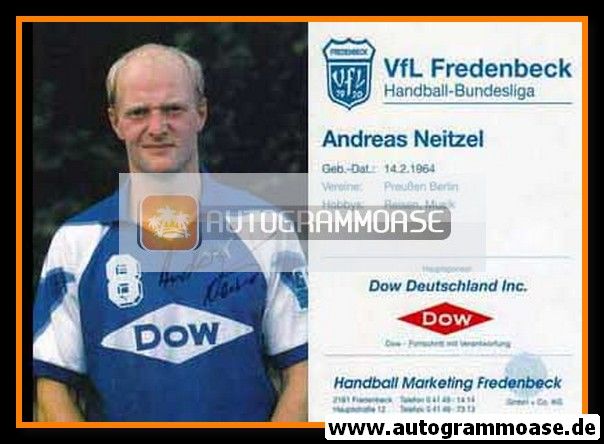 Autogramm Handball | VfL Fredenbeck | 1991 | Andreas NEITZEL