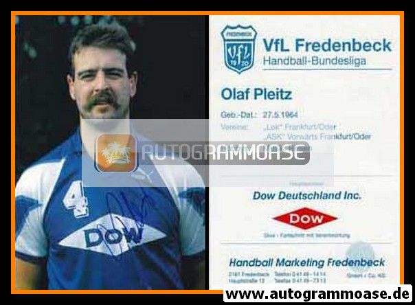 Autogramm Handball | VfL Fredenbeck | 1991 | Olaf PLEITZ