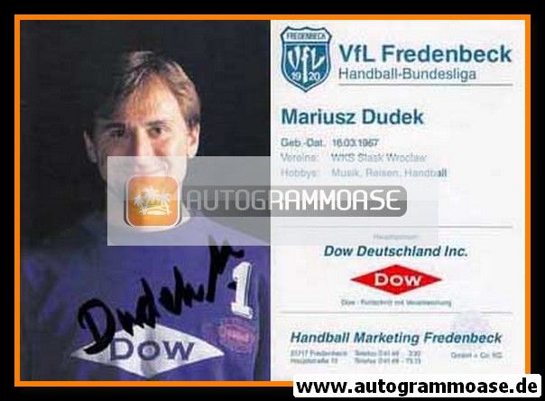 Autogramm Handball | VfL Fredenbeck | 1993 | Mariusz DUDEK