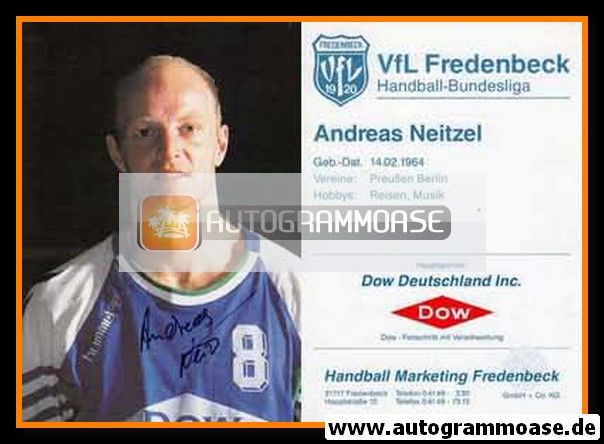 Autogramm Handball | VfL Fredenbeck | 1993 | Andreas NEITZEL