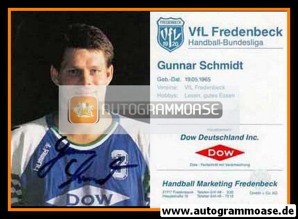 Autogramm Handball | VfL Fredenbeck | 1993 | Gunnar SCHMIDT