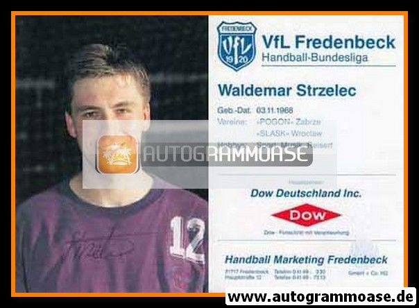 Autogramm Handball | VfL Fredenbeck | 1993 | Waldemar STRZELEC