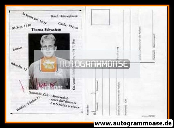 Autogramm Handball | Frisch Auf! Göppingen | 1993 | Thomas SCHWEIZER