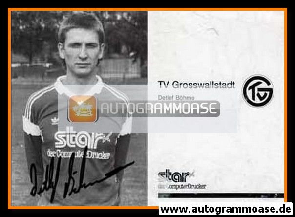 Autogramm Handball | TV Grosswallstadt | 1989 | Detlef BÖHME