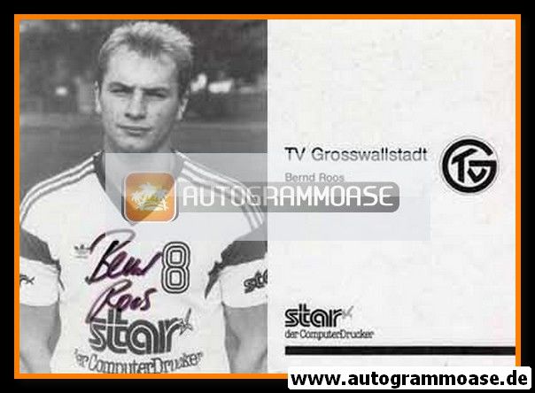 Autogramm Handball | TV Grosswallstadt | 1989 | Bernd ROOS