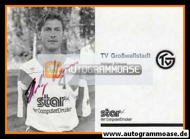 Autogramm Handball | TV Grosswallstadt | 1990 | Holger KRAUSE