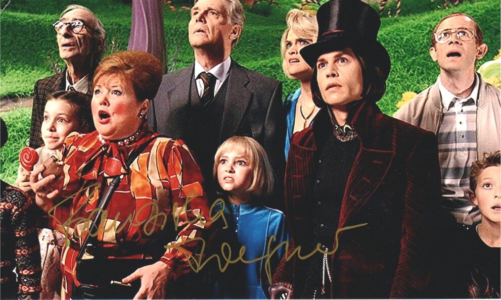 Autogramm Film | Franziska TROEGNER | 2005 Foto (Gruppenbild Color XM) "Charlie Chocolate Factory"