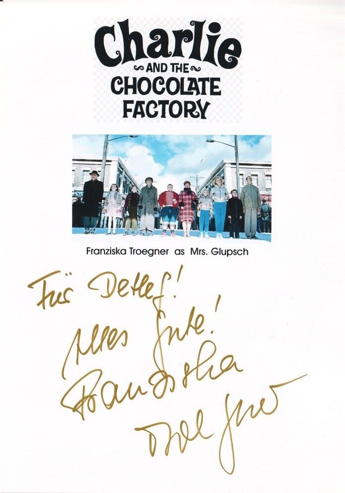 Autogramm Film | Franziska TROEGNER | 2005 (Gruppenbild Color XM) "Charlie Chocolate Factory"